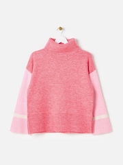 Oliver Bonas Strickpullover mit Rollkragen und Farbblock-Design - Bild 3 von 8
