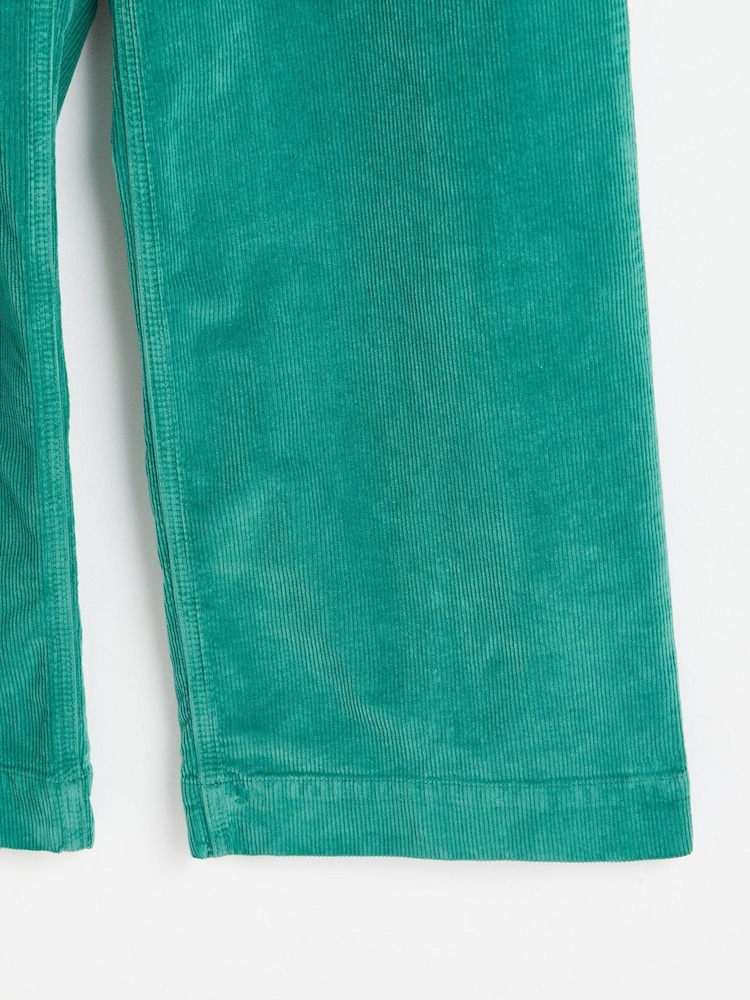 Oliver Bonas Green Corduroy Wide Leg Trousers - Image 7 of 7
