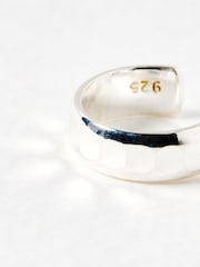 Oliver Bonas Silver Tone Donna Disco Textured Ear Cuff - Image 3 of 4