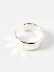 Oliver Bonas Silver Tone Donna Disco Textured Ear Cuff - Image 4 of 4