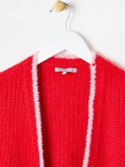 Oliver Bonas Red Fluffy Knitted Waistcoat - Image 3 of 5