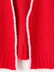 Oliver Bonas Red Fluffy Knitted Waistcoat - Image 5 of 5