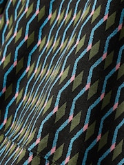 Oliver Bonas Black Geometric Knitted Sweatshirt - Image 4 of 6