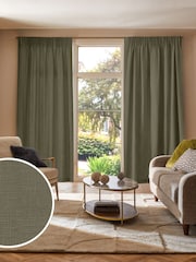 Olive Green Nikki Made to Measure Curtains - Image 1 of 10