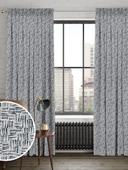 Marine Blue Venire Made to Measure Curtains - Image 1 of 9