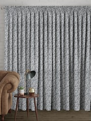 Marine Blue Venire Made to Measure Curtains - Image 2 of 9