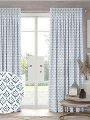 Midnight Blue Res Made to Measure Curtains - Image 1 of 9