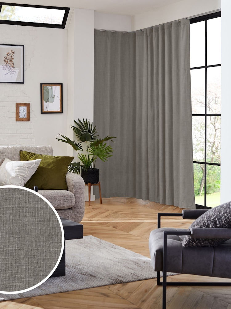 Smoke Grey Nikki Made to Measure Curtains - Image 1 of 10