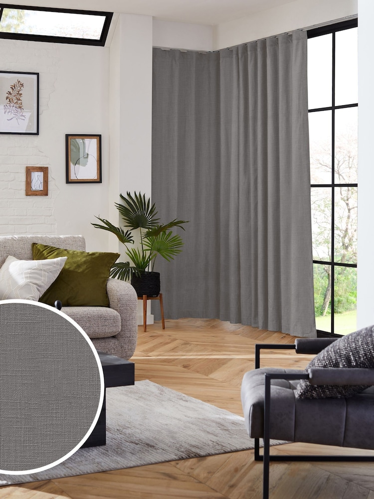 Silver Grey Nikki Made to Measure Curtains - Image 1 of 10