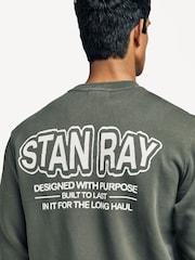 Stan Ray Black Washed Long Haul Graphic Crewneck Sweatshirt - Image 3 of 6