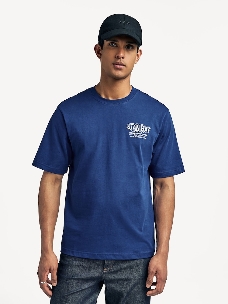 Stan Ray Blue Long Haul Graphic T-Shirt - Image 2 of 9