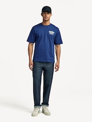 Stan Ray Blue Long Haul Graphic T-Shirt - Image 4 of 9