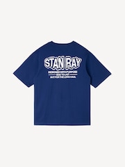 Stan Ray Blue Long Haul Graphic T-Shirt - Image 8 of 9