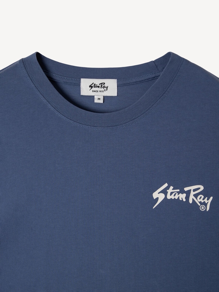 Stan Ray Blue Long Haul Graphic T-Shirt - Image 9 of 9