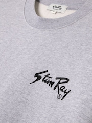 Stan Ray Grey OG Logo Crewneck Sweatshirt - Image 10 of 11