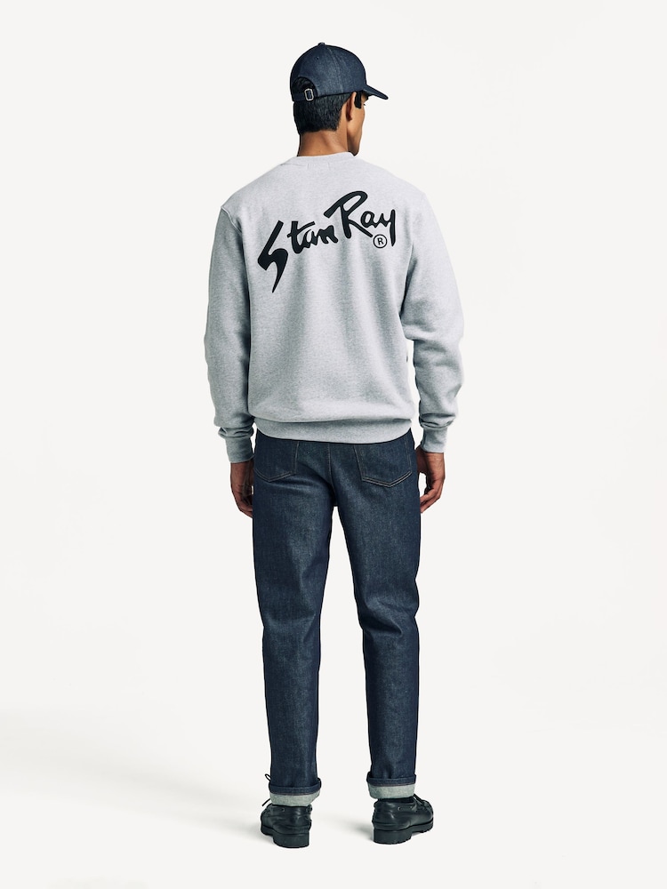 Stan Ray Grey OG Logo Crewneck Sweatshirt - Image 2 of 11