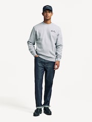 Stan Ray Grey OG Logo Crewneck Sweatshirt - Image 4 of 11