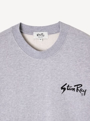 Stan Ray Grey OG Logo Crewneck Sweatshirt - Image 9 of 11