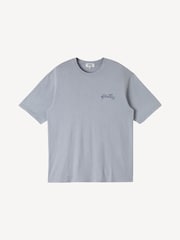 Stan Ray Blue OG Logo Cotton T-Shirt - Image 6 of 8