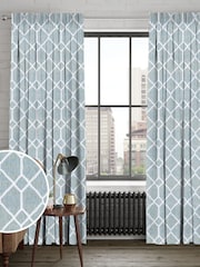 Seafoam Grey Earle Made to Measure Curtains - Image 1 of 10