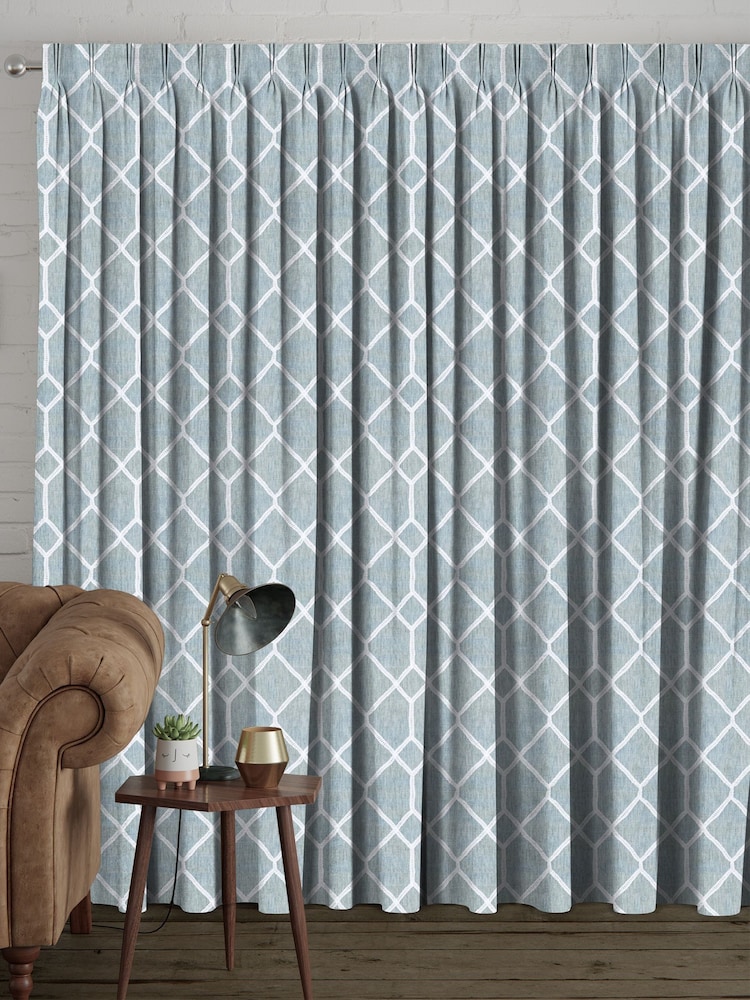 Seafoam Grey Earle Made to Measure Curtains - Image 2 of 10