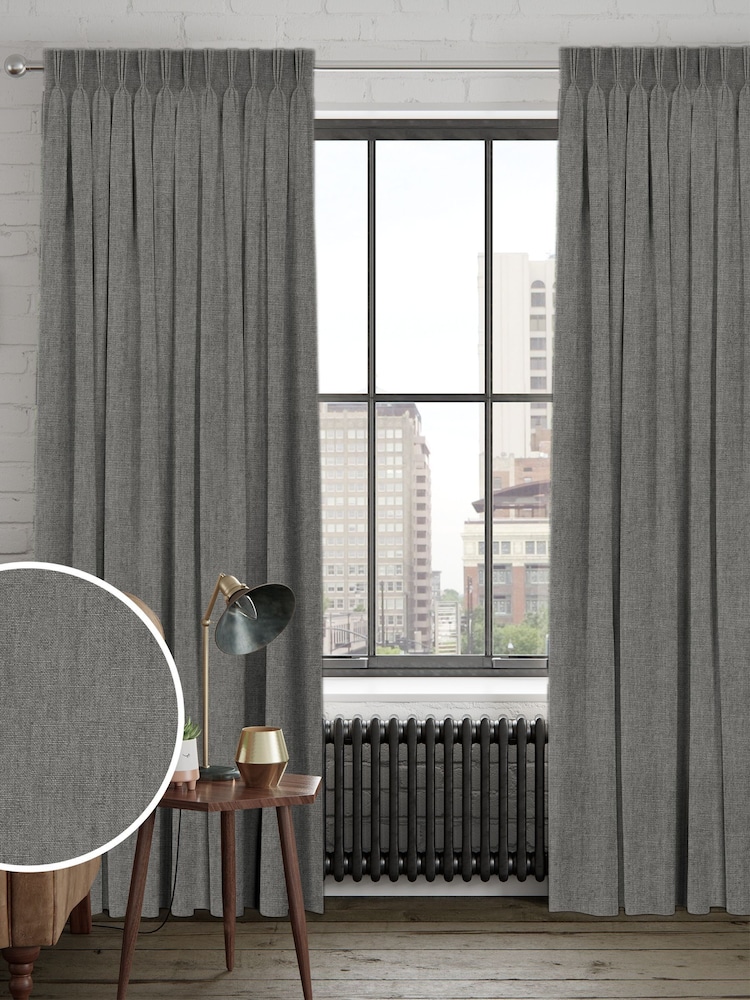 Steel Grey Tela Made to Measure Curtains - Image 1 of 10