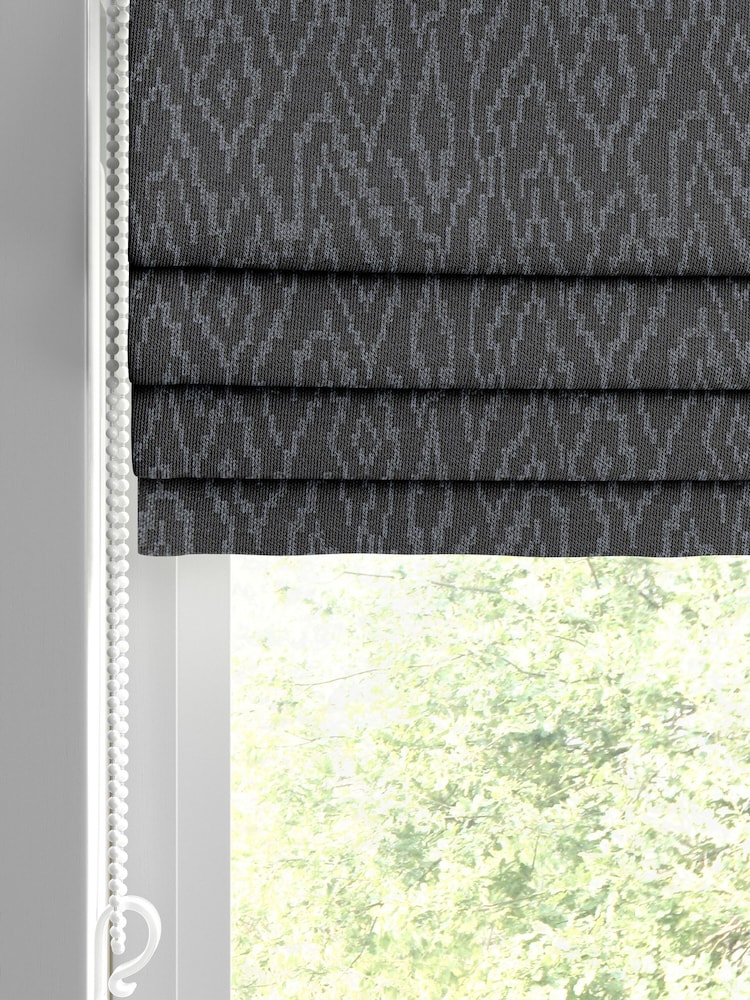 Ink Blue Paras Made to Measure Roman Blind - Image 2 of 6