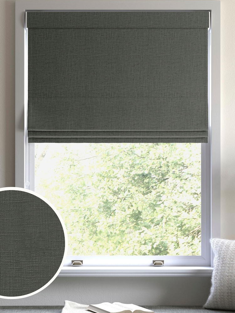Slate Grey Nikki Made to Measure Roman Blind - Image 1 of 6