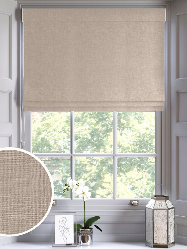Mouse Natural Nikki Made to Measure Roman Blind - Image 1 of 6
