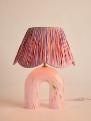 Eleanor Bowmer Pink Confetti Glass Table Lamp - Image 5 of 7