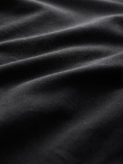 Black/Grey 100% Cotton Short Sleeve Smart Collar Polo Shirt - Image 7 of 7
