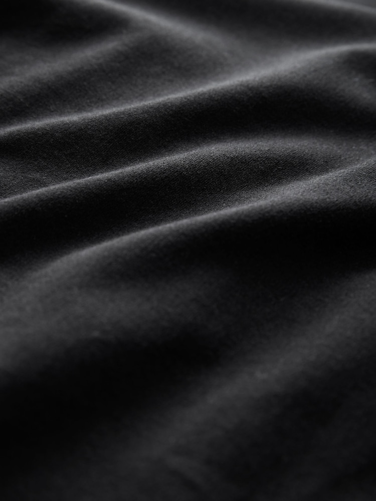 Black/Grey 100% Cotton Short Sleeve Smart Collar Polo Shirt - Image 7 of 7