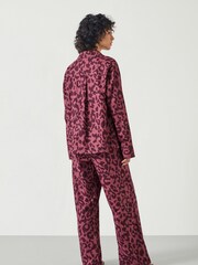 Hush Animal Print Luella Flannel 100% Cotton Pyjamas Set - Image 3 of 5
