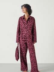 Hush Animal Print Luella Flannel 100% Cotton Pyjamas Set - Image 4 of 5