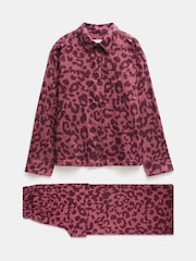 Hush Animal Print Luella Flannel 100% Cotton Pyjamas Set - Image 5 of 5