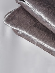 BHS Silver Crushed Velvet Throw - Image 2 of 3