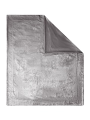 BHS Silver Crushed Velvet Throw - Image 3 of 3