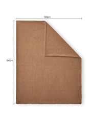 BHS Brown Teddy Fleece Throw - Image 4 of 4
