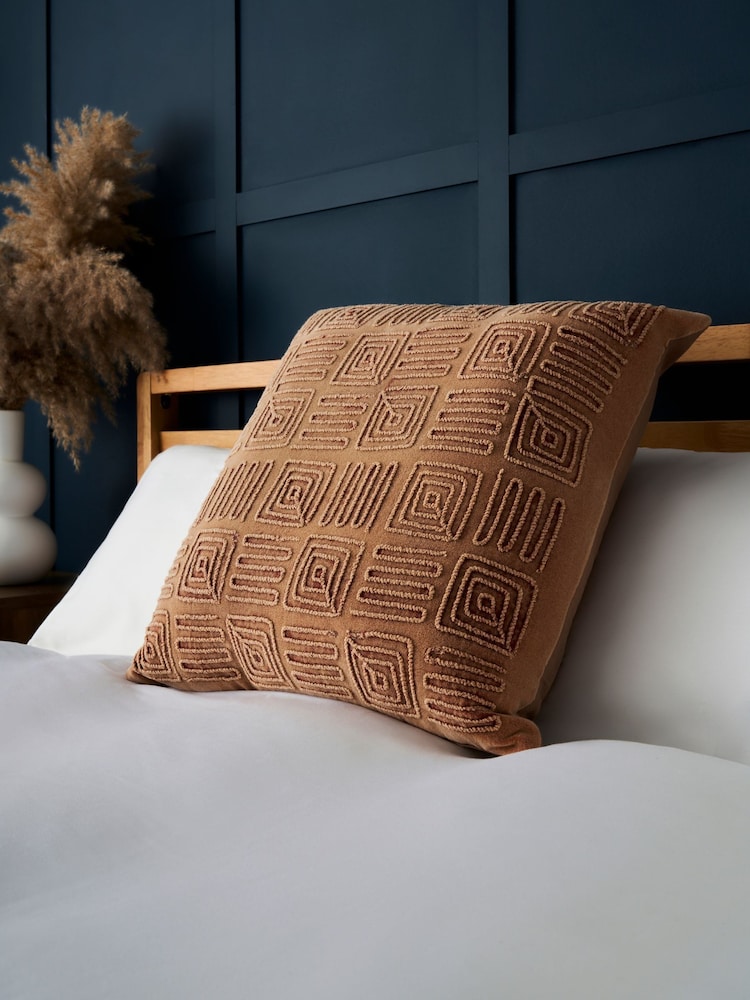 BHS Terracotta Stephanie Acid Wash 100% Cotton Cushion - Image 2 of 4 BHS Terracotta Stephanie Acid Wash 100% Cotton Cushion - Image 2 of 4