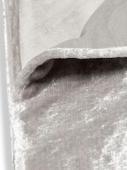 BHS Silver Large Luxury Crushed Velvet Throw - Image 2 of 3