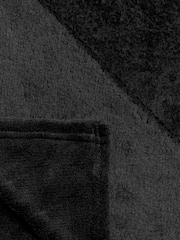 BHS Black Microfleece Throw - Image 3 of 4