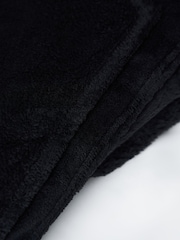 BHS Black Microfleece Throw - Image 4 of 4