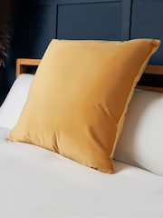 BHS Ochre Velour Cushion - Image 1 of 3