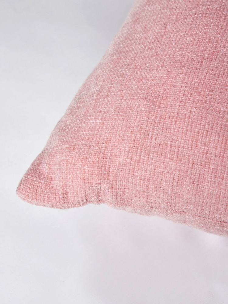 BHS Blush Chenille Cushion - Image 4 of 4