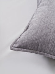 BHS Silver Heavy Chenille Cushion - Image 2 of 4