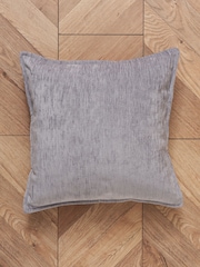 BHS Silver Heavy Chenille Cushion - Image 3 of 4