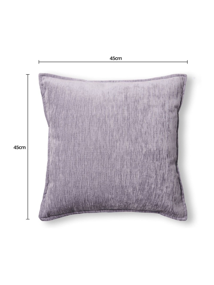 BHS Silver Heavy Chenille Cushion - Image 4 of 4 BHS Silver Heavy Chenille Cushion - Image 4 of 4