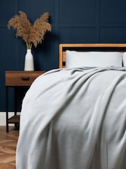 BHS Silver Microfleece Throw - Image 1 of 4