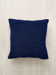 BHS Navy Chenille Cushion - Image 3 of 4