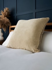 BHS Natural Camille Acid Wash Cushion - Image 3 of 4